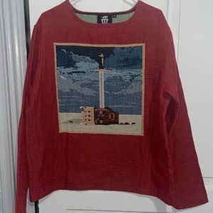 MBDTF reprised tapestry sweater new